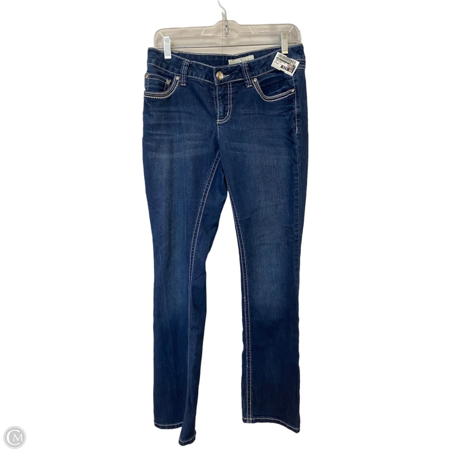 Jeans Boot Cut By Cato In Blue Denim, Size: 4p