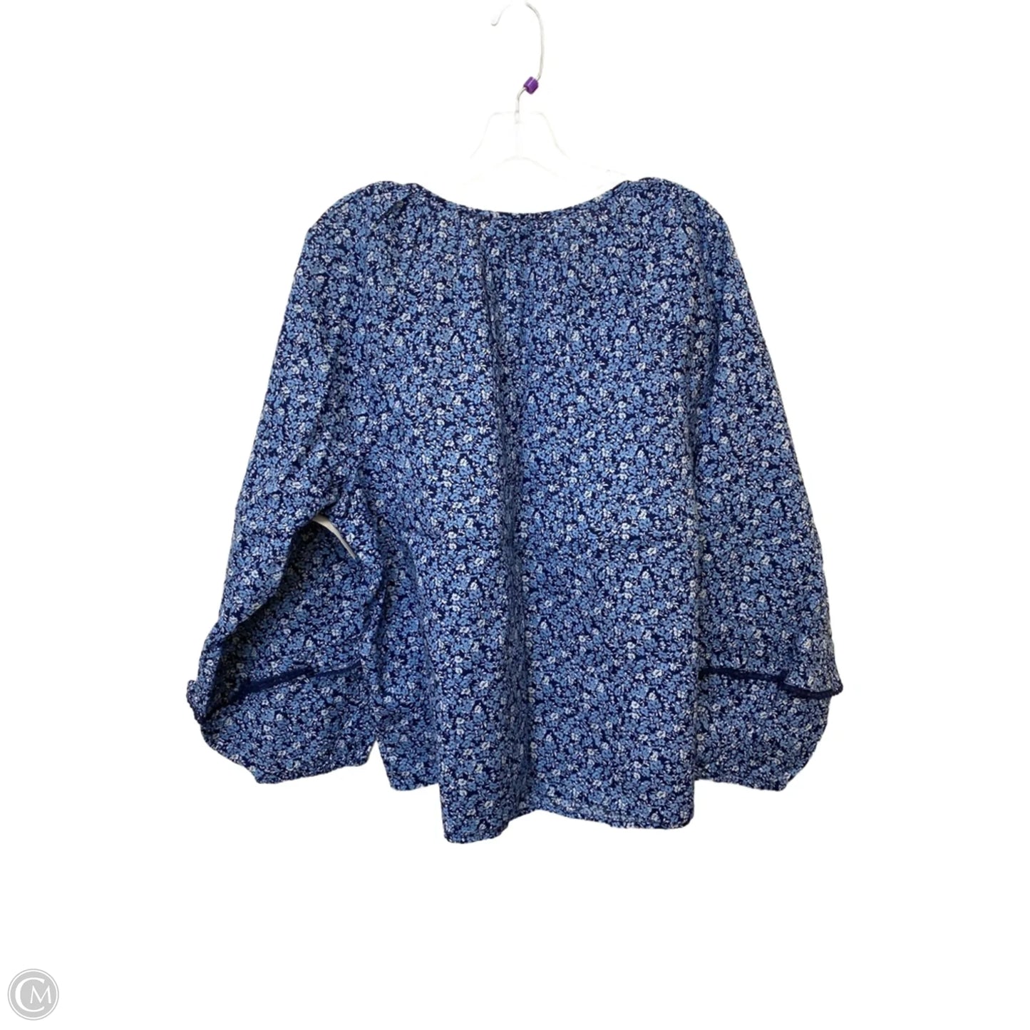 Top Long Sleeve By J. Crew In Blue, Size: Xl