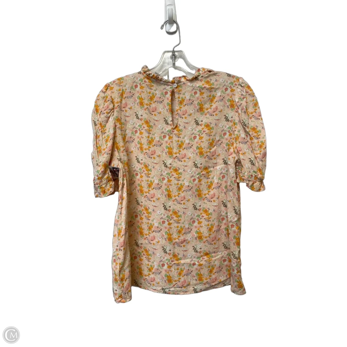 Top Short Sleeve By Loft In Floral Print, Size: S