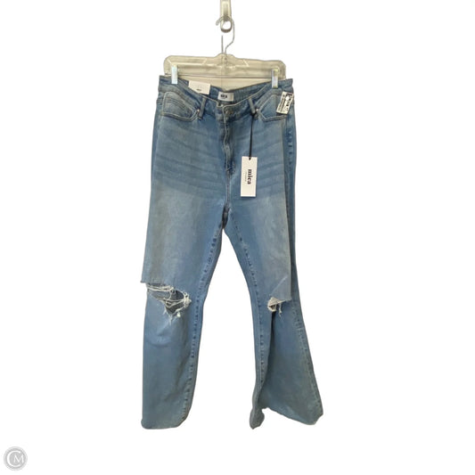 Jeans Flared By Micas In Blue Denim, Size: 16