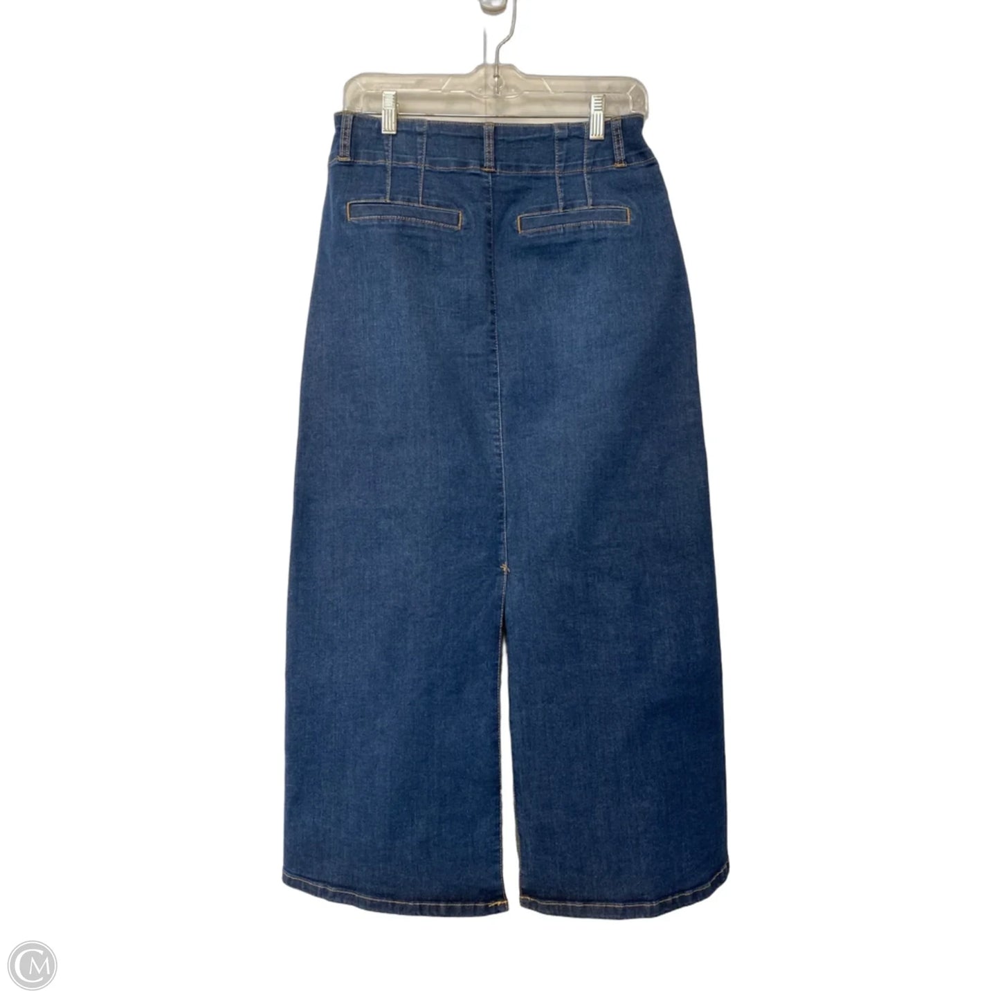 Skirt Maxi By One 5 One In Blue Denim, Size: S