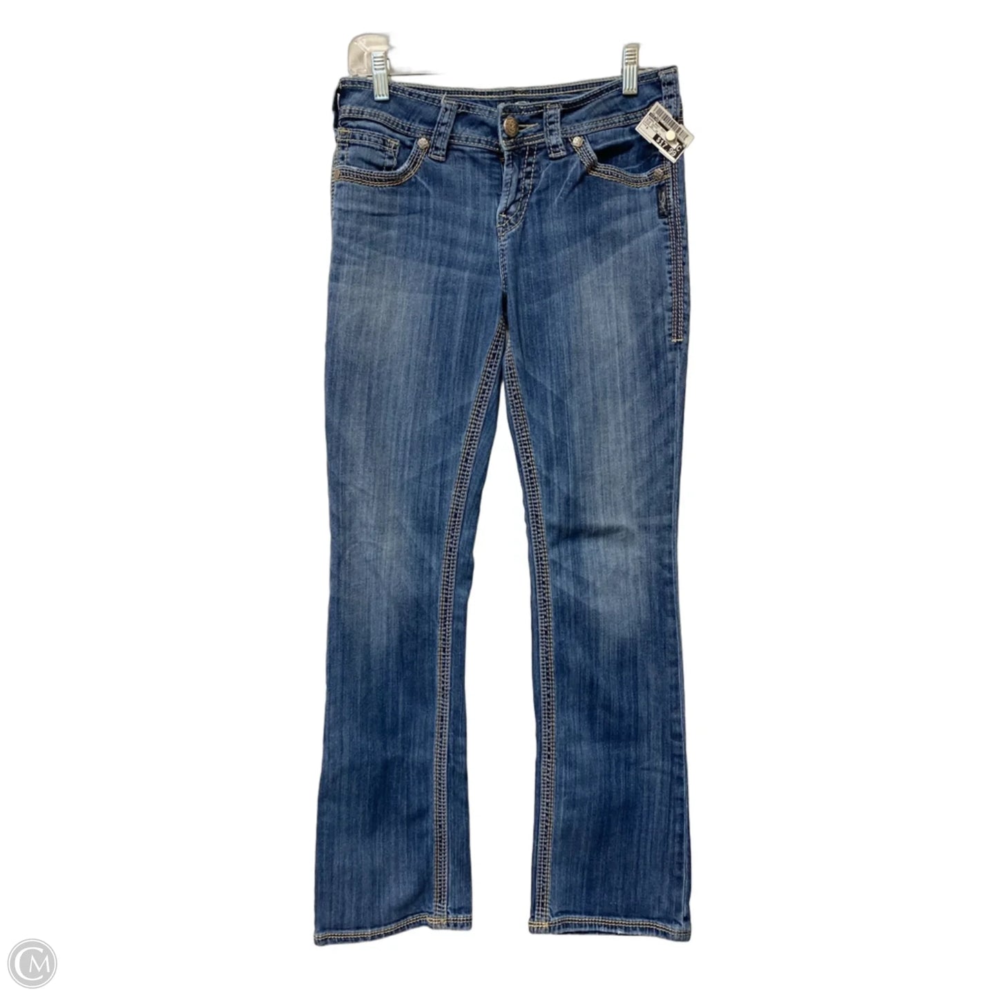 Jeans Boot Cut By Silver In Blue Denim, Size: 6