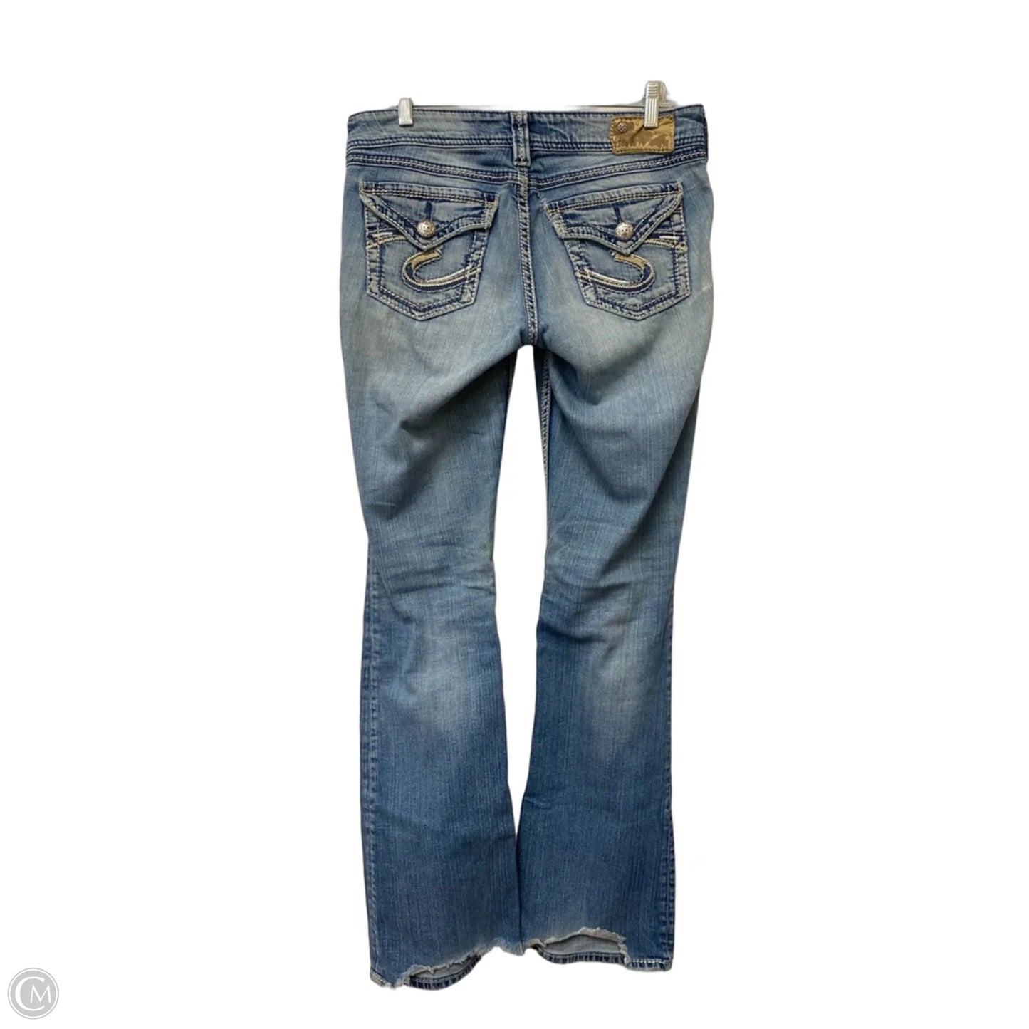 Jeans Boot Cut By Silver In Blue Denim, Size: 6