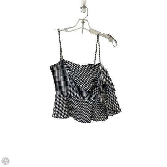 Top Sleeveless By Clothes Mentor In Plaid Pattern, Size: S