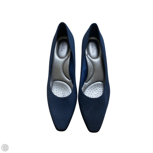 Shoes Heels Kitten By Abella In Navy, Size: 8.5