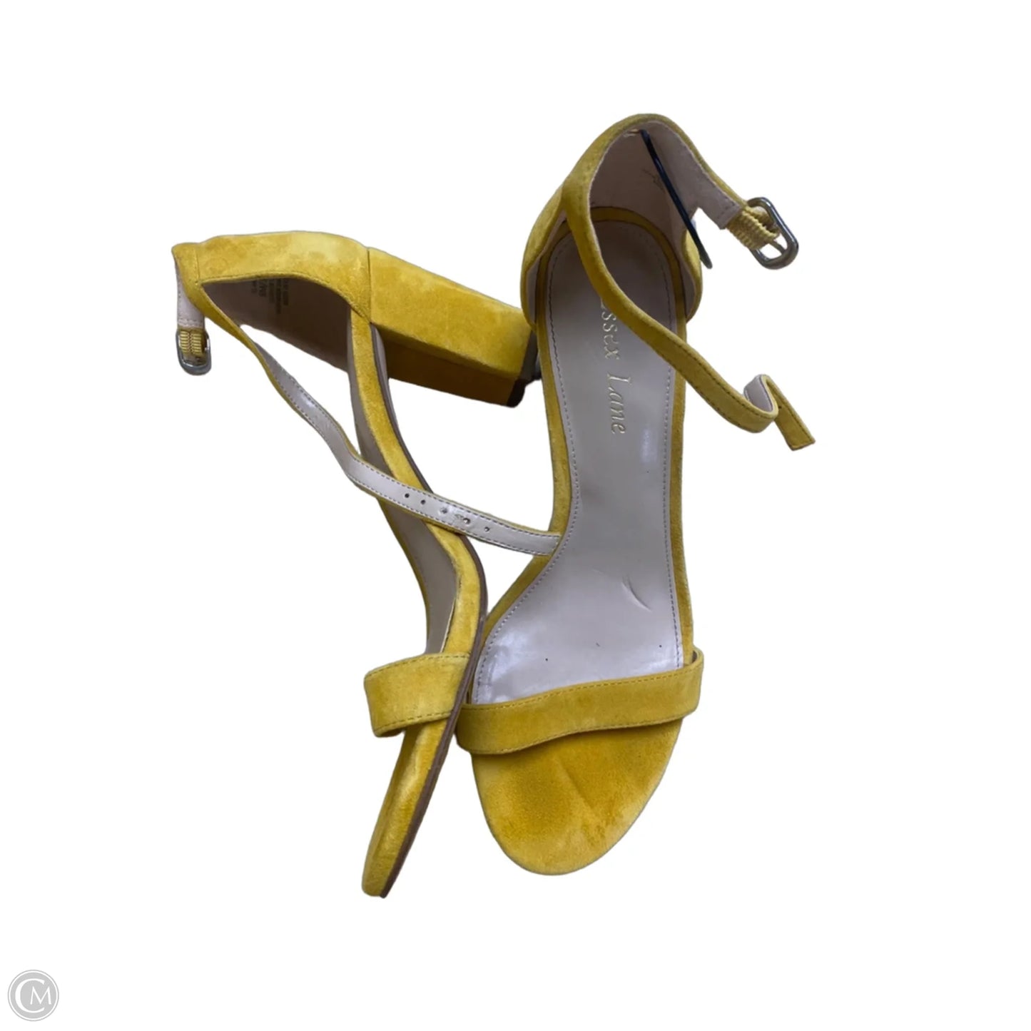 Shoes Heels Block By Clothes Mentor In Yellow, Size: 8