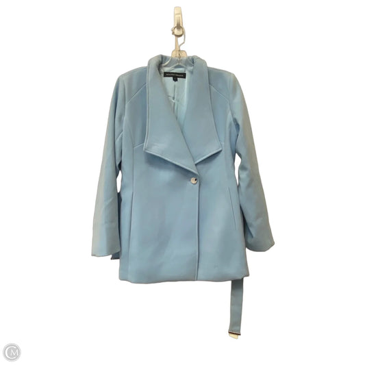 Coat Peacoat By Boston Proper In Blue, Size: 10