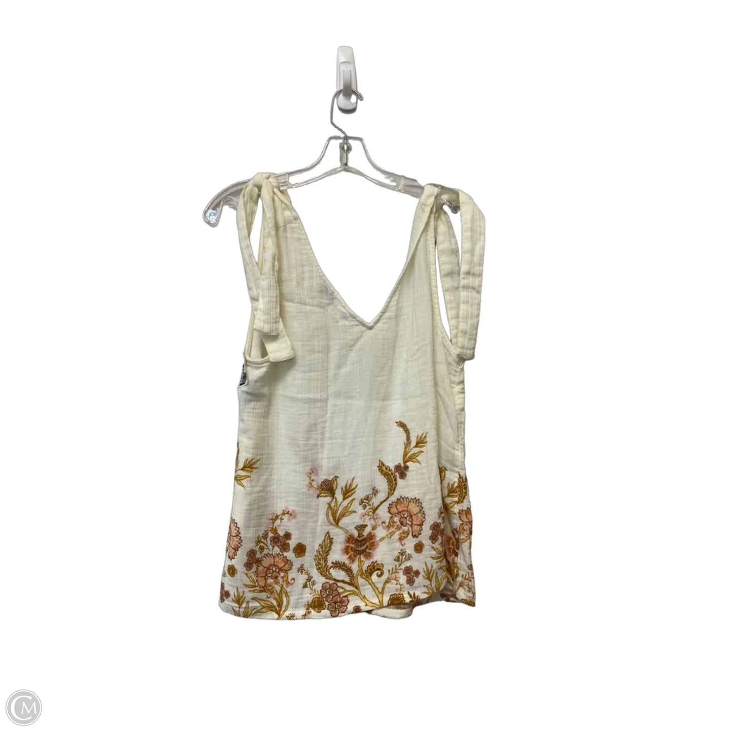 Top Sleeveless By Wonderly In White, Size: S