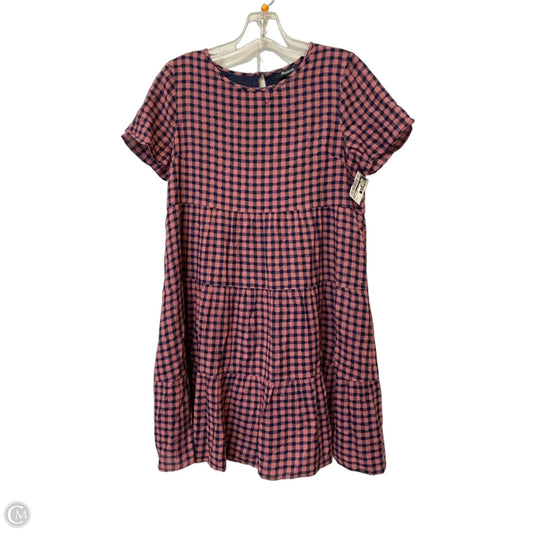 Dress Casual Midi By Madewell In Plaid Pattern, Size: S
