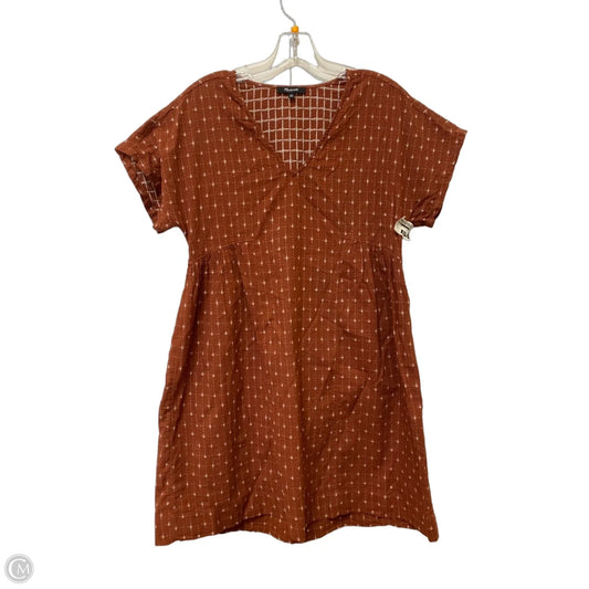 Dress Casual Midi By Madewell In Brown, Size: Xs