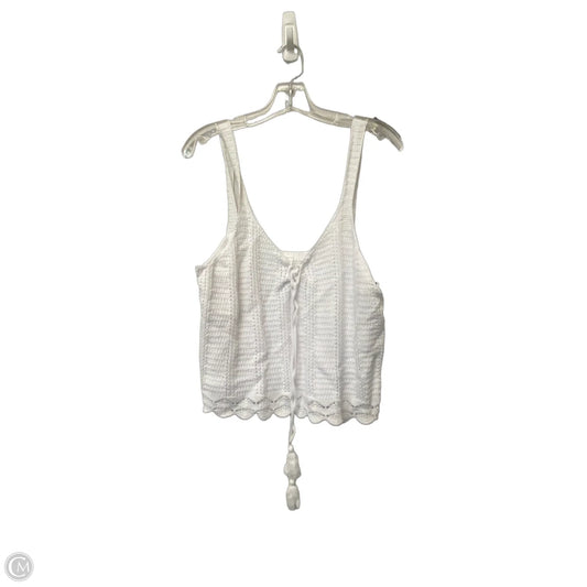 Top Sleeveless By Old Navy In White, Size: L
