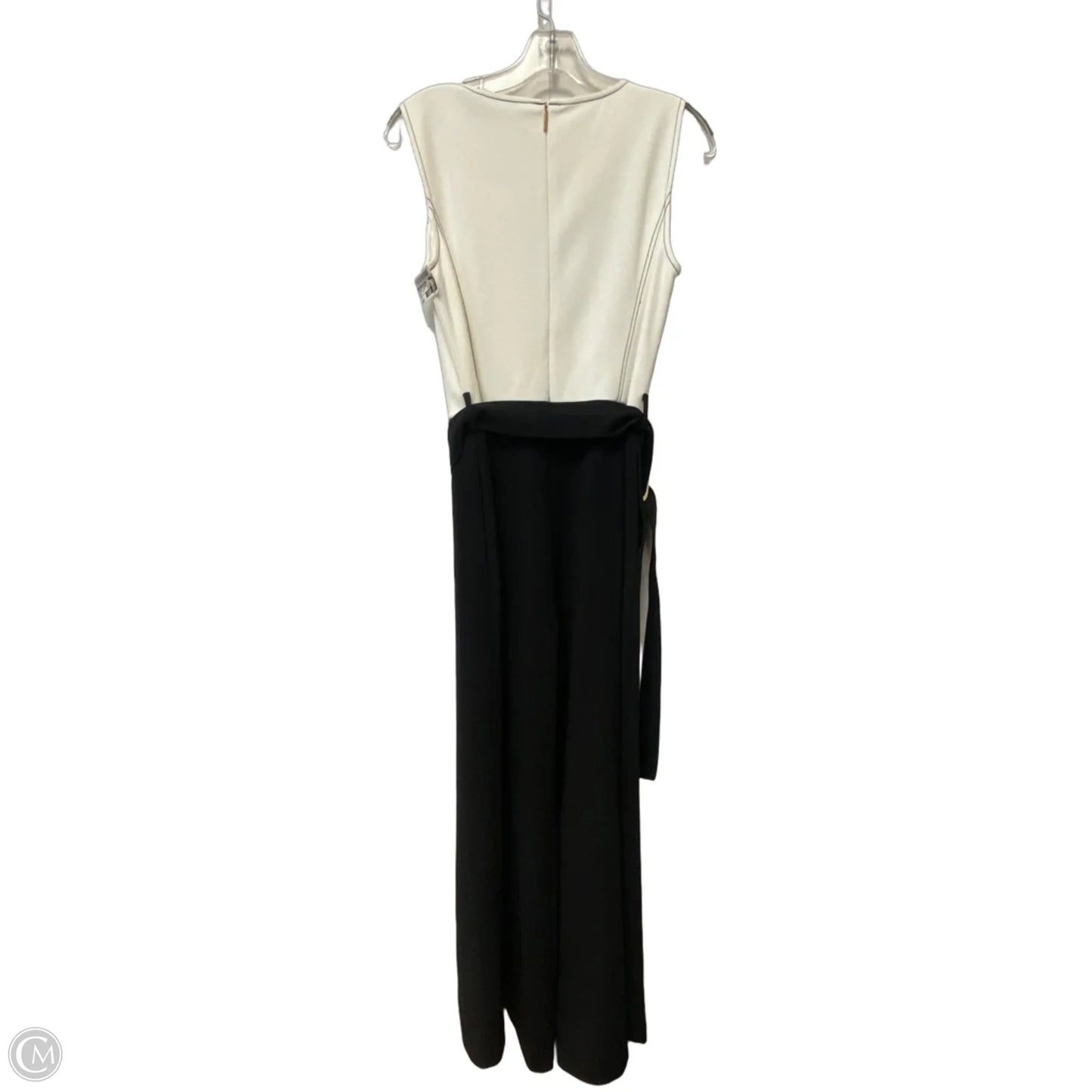 Jumpsuit Designer By Karl Lagerfeld In Black & White, Size: 8