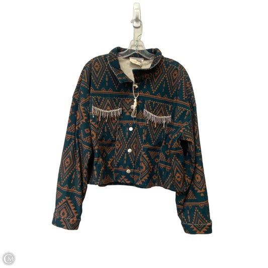 Jacket Other By Savanna Jane In Teal, Size: L