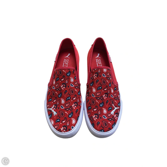 Shoes Flats By Puma In Red, Size: 8