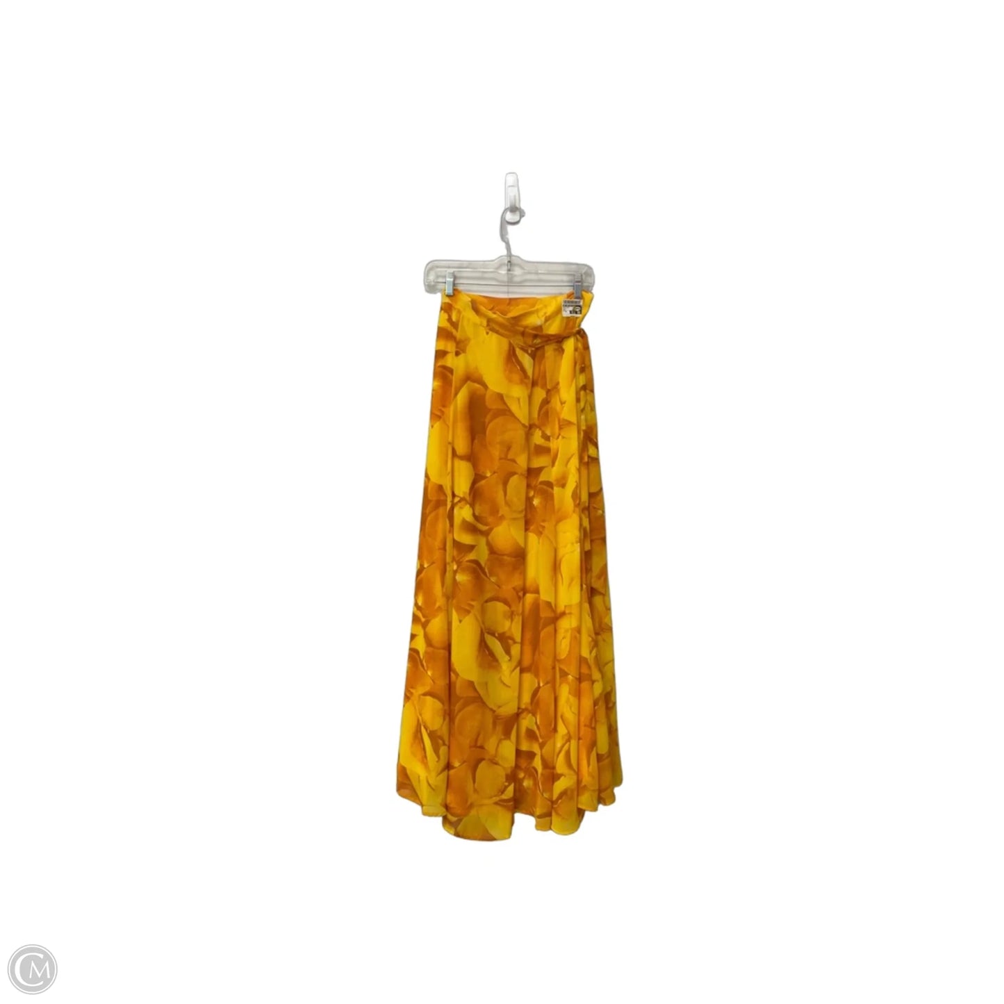 Skirt Maxi By New York And Co In Yellow, Size: Xs