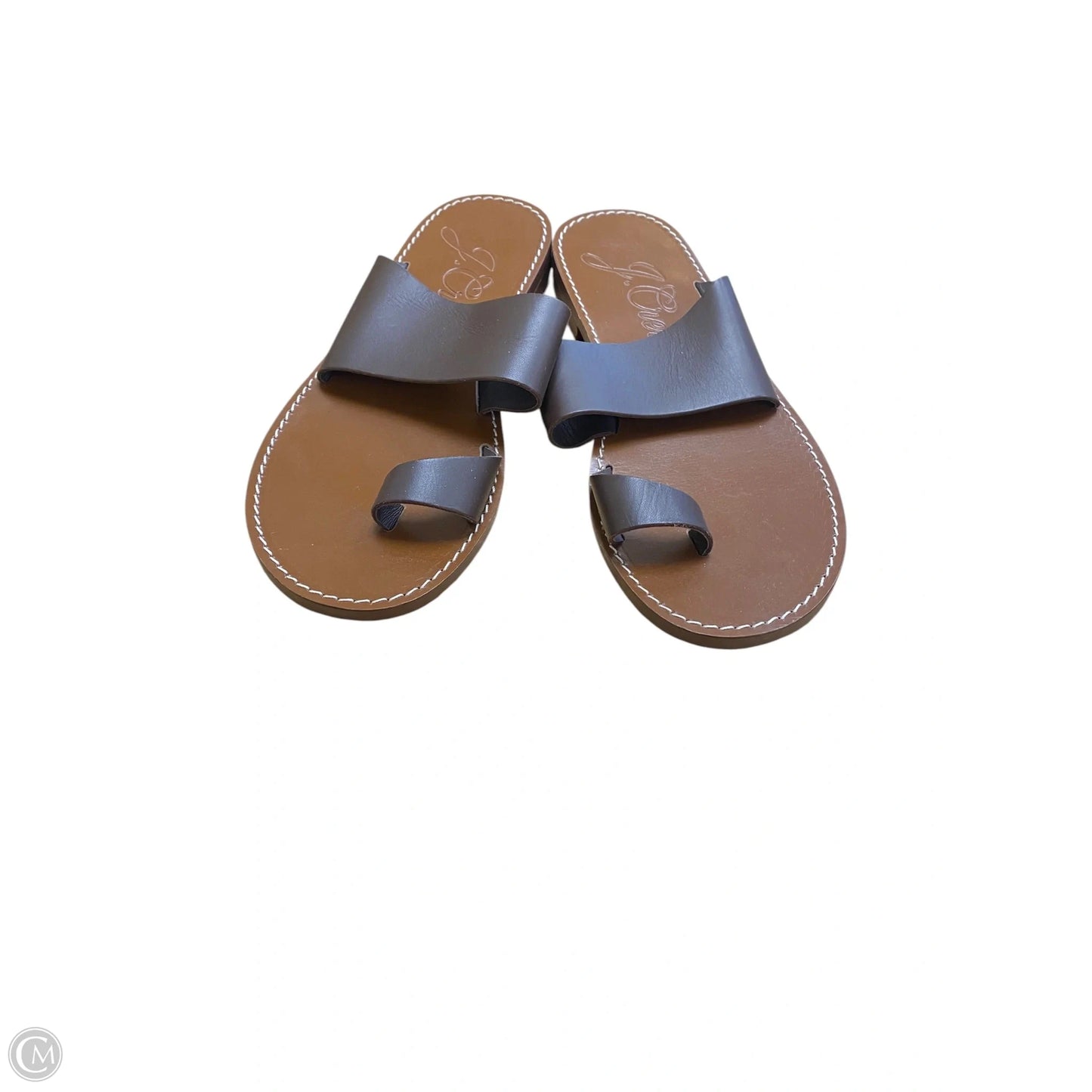 Sandals Flip Flops By J. Crew In Brown, Size: 8