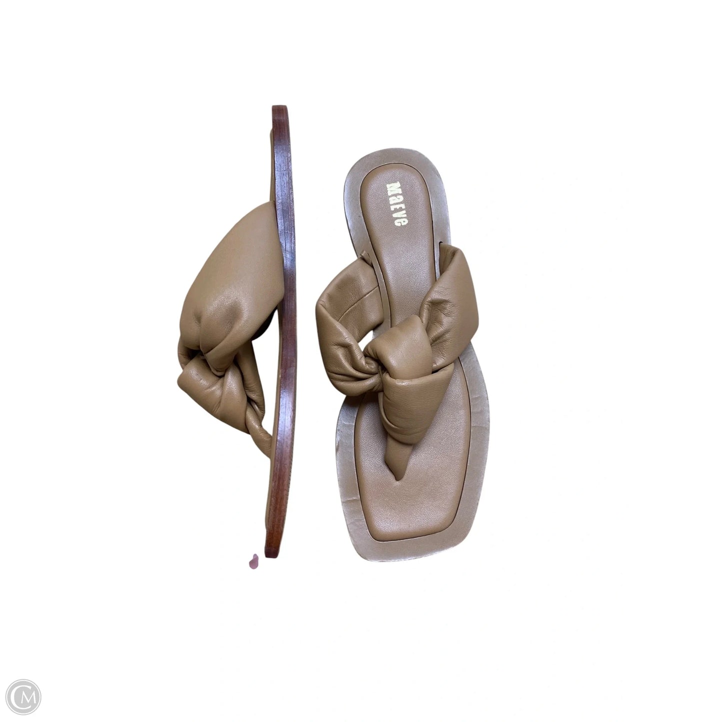 Sandals Flip Flops By Maeve In Tan, Size: 8
