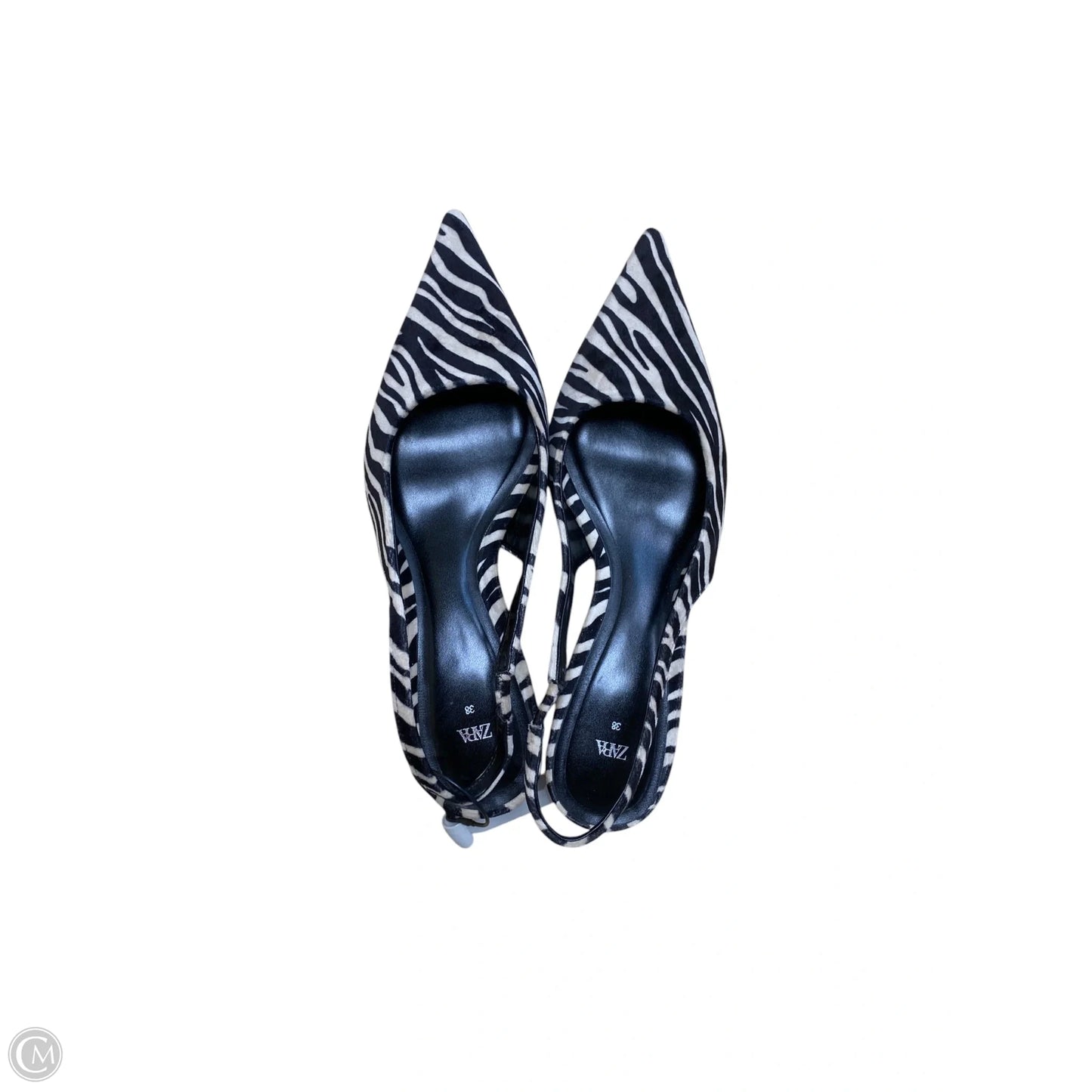 Shoes Heels Kitten By Zara In Animal Print, Size: 7