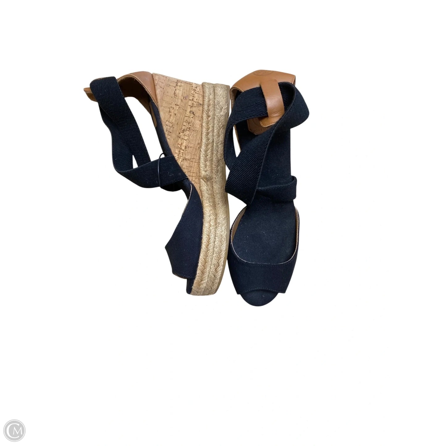 Sandals Designer By Tory Burch In Black, Size: 8