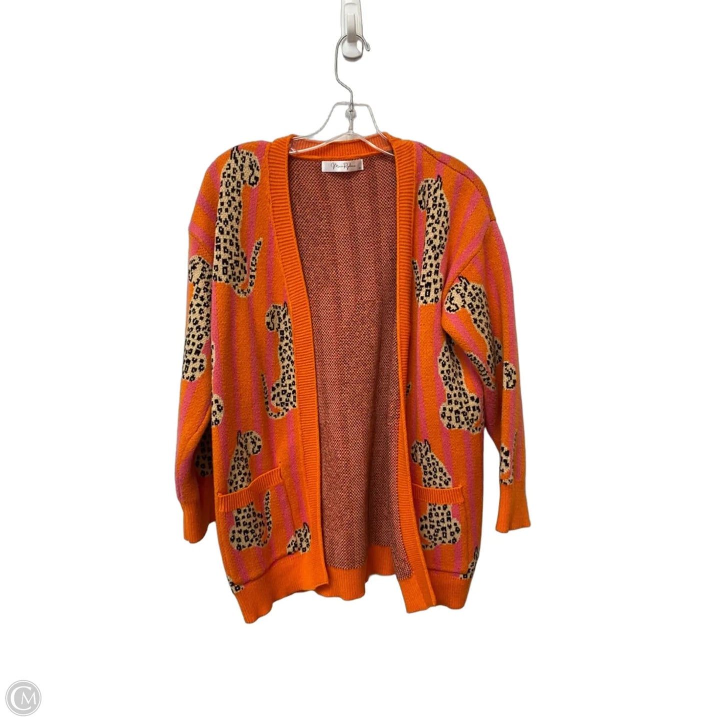 Cardigan By Clothes Mentor In Animal Print, Size: M