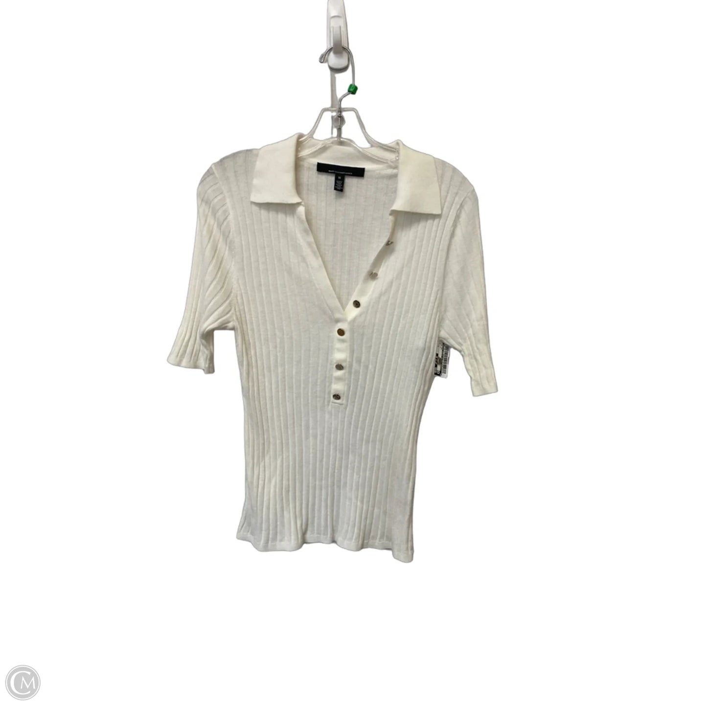 Top Short Sleeve By White House Black Market In White, Size: M
