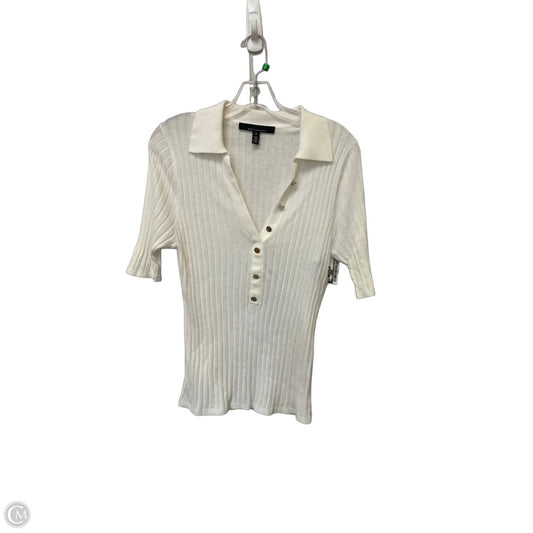 Top Short Sleeve By White House Black Market In White, Size: M