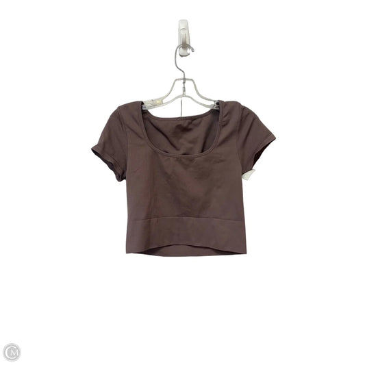Athletic Top Short Sleeve By Athleta In Brown, Size: S