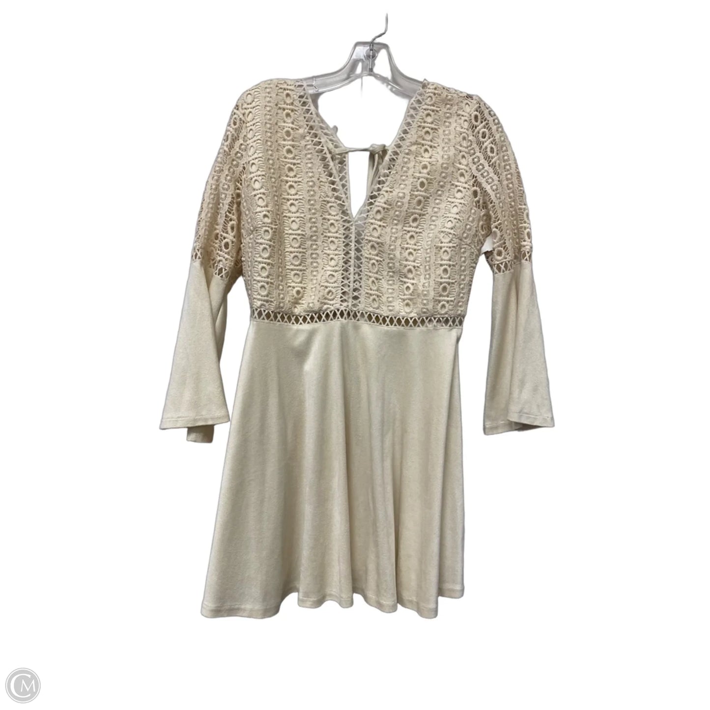 Dress Casual Midi By Clothes Mentor In Tan, Size: M