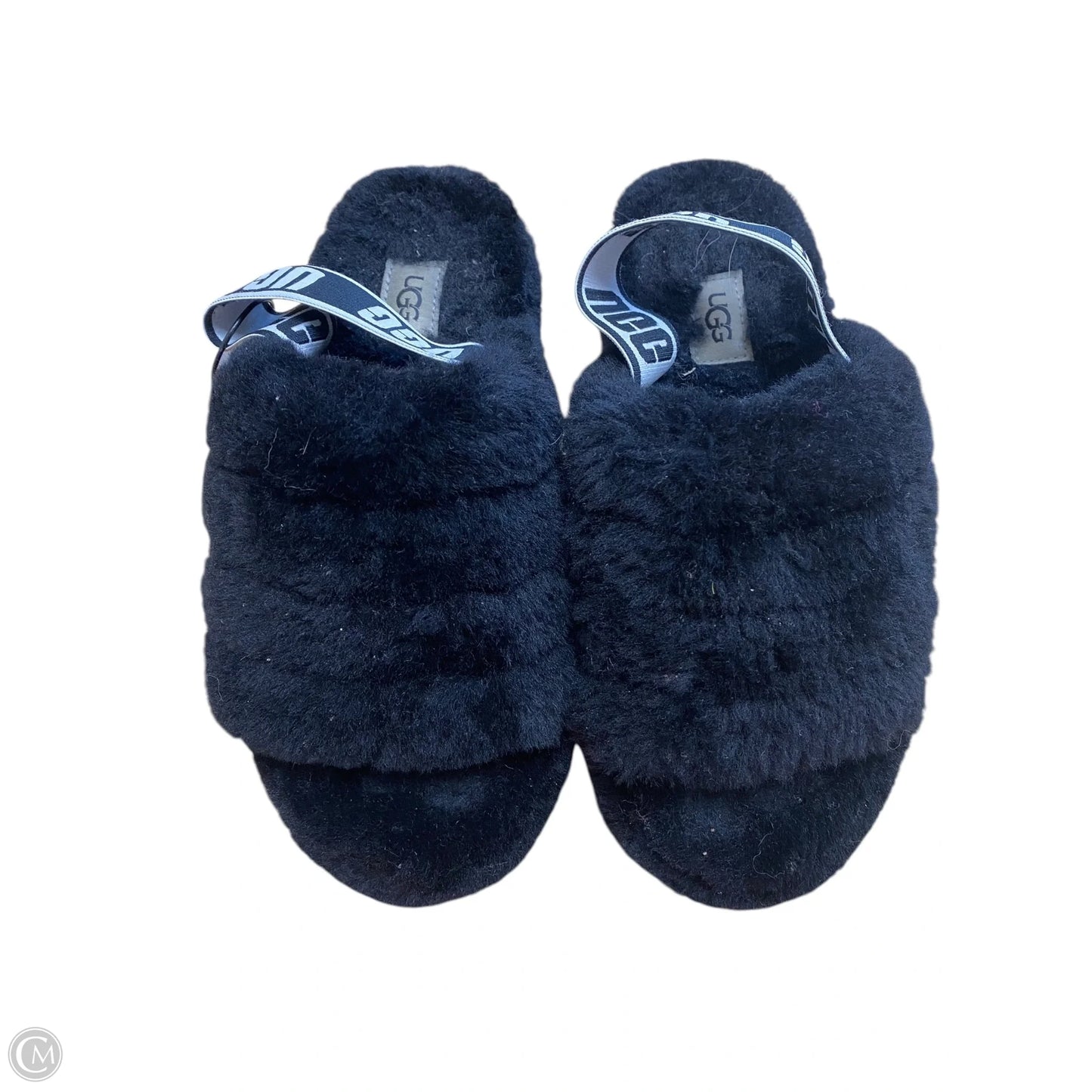 Slippers Designer By Ugg In Black, Size: 6