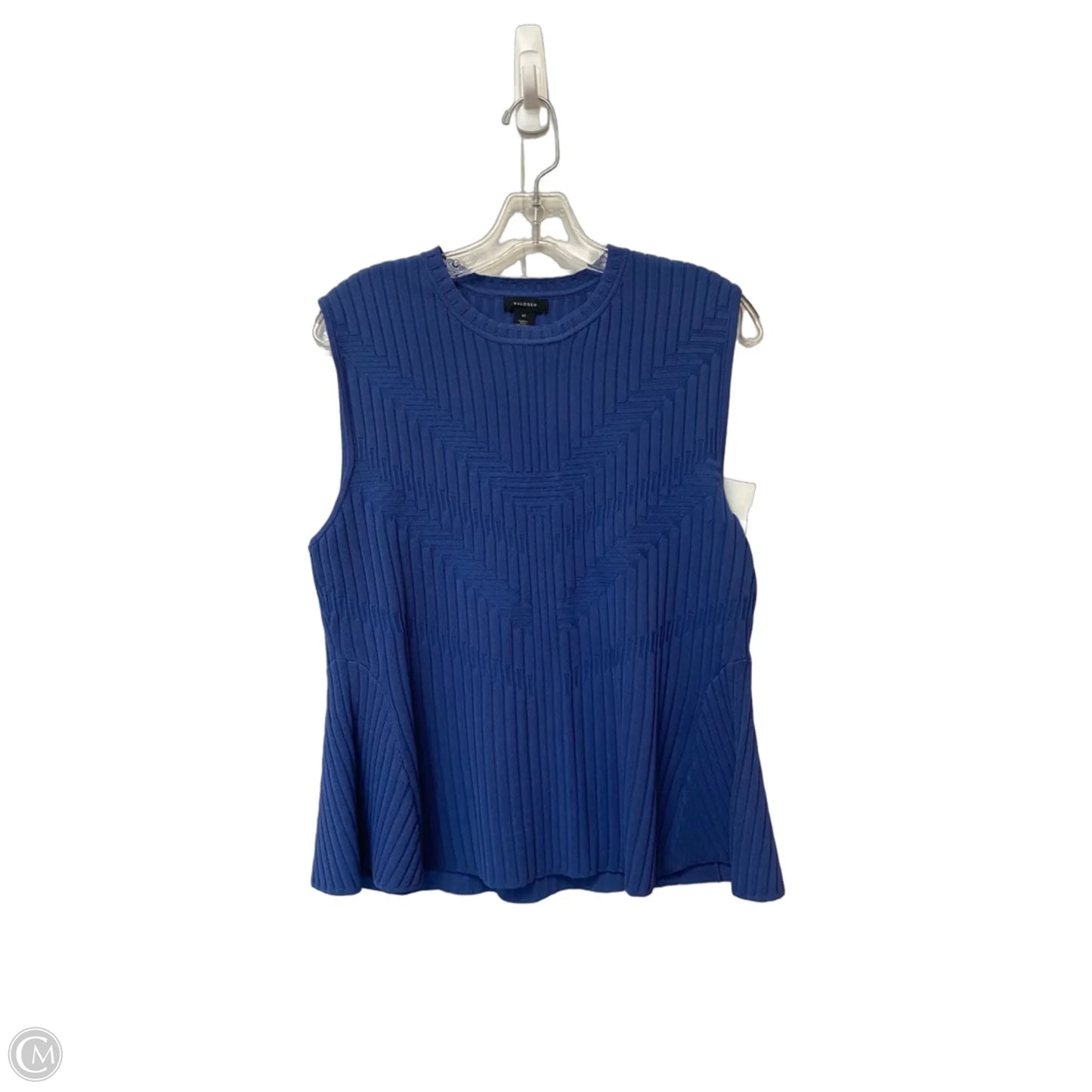 Top Sleeveless By Halogen In Blue, Size: Xl