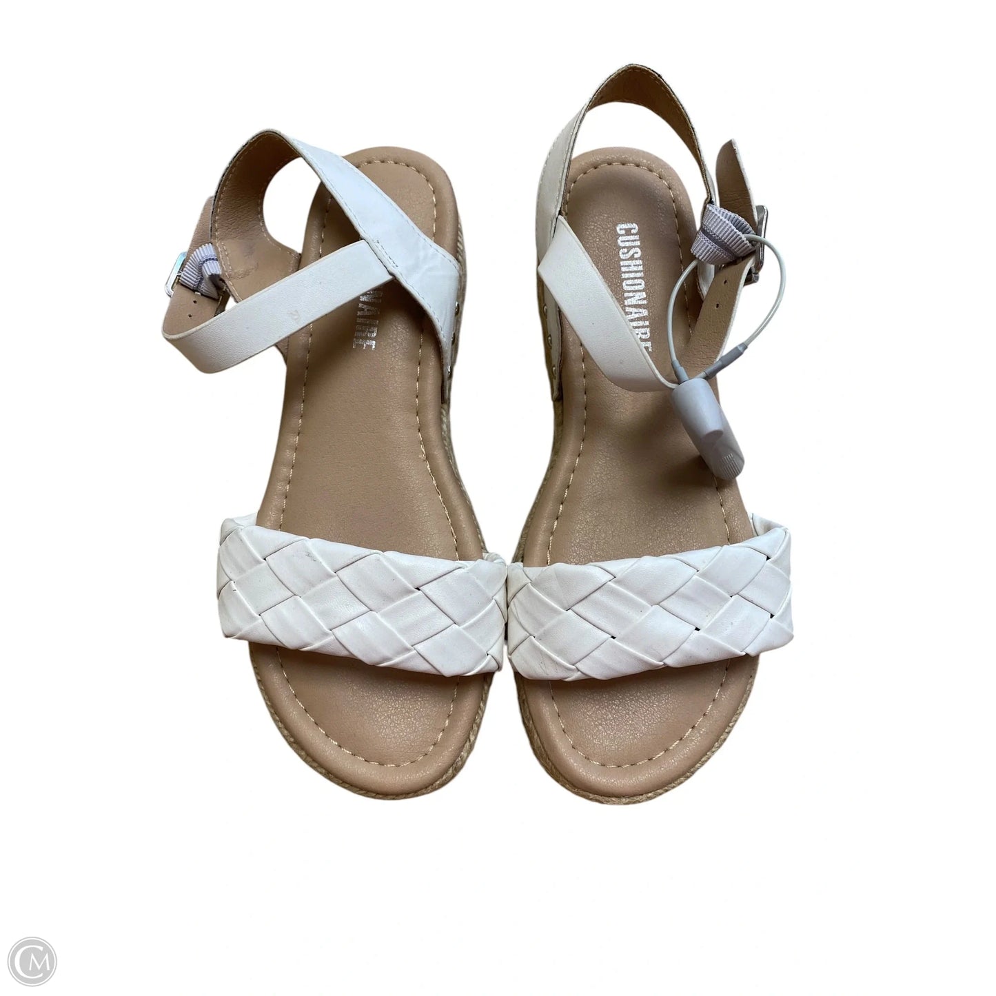 Sandals Flats By Cushionaire In White, Size: 6