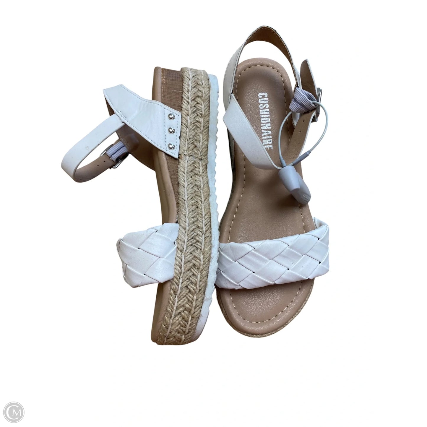 Sandals Flats By Cushionaire In White, Size: 6