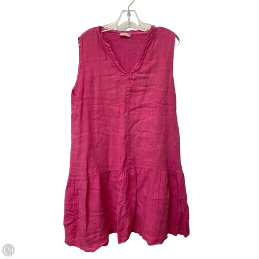 Dress Casual Midi By Clothes Mentor In Pink, Size: L