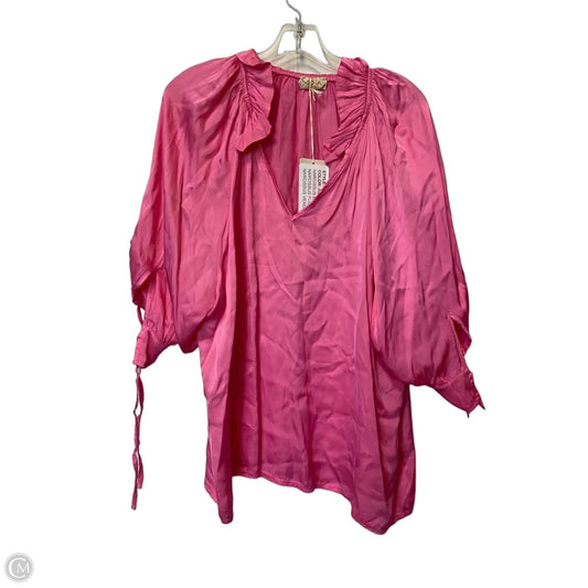 Top Short Sleeve By Clothes Mentor In Pink, Size: M