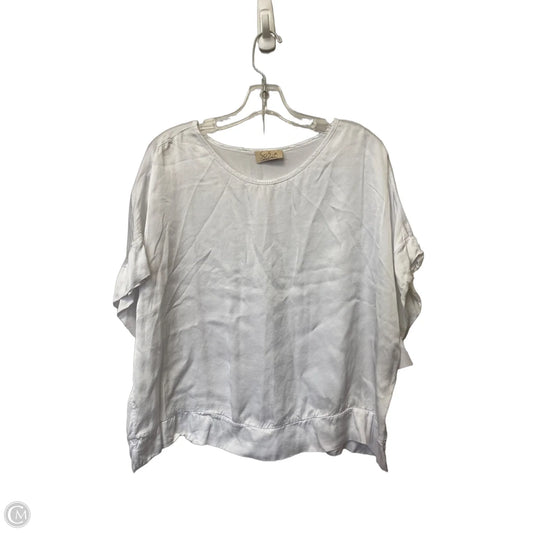 Top Short Sleeve Basic By Clothes Mentor In White, Size: M