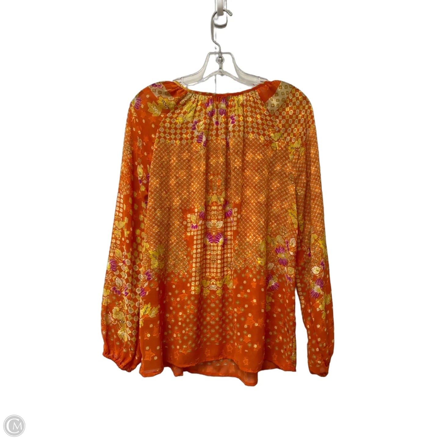 Top Long Sleeve By Rose And Olive In Orange, Size: S