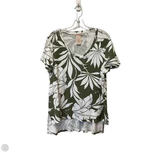 Top Short Sleeve By Philosophy In Green, Size: M