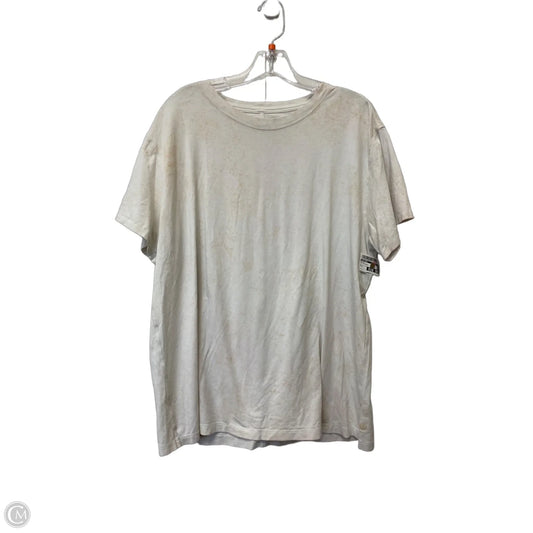 Top Short Sleeve By Lululemon In Tie Dye Print, Size: L
