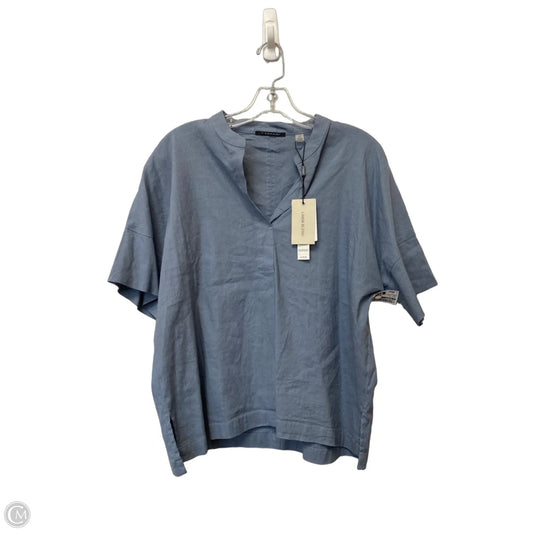 Top Short Sleeve By T Tahari In Blue, Size: S