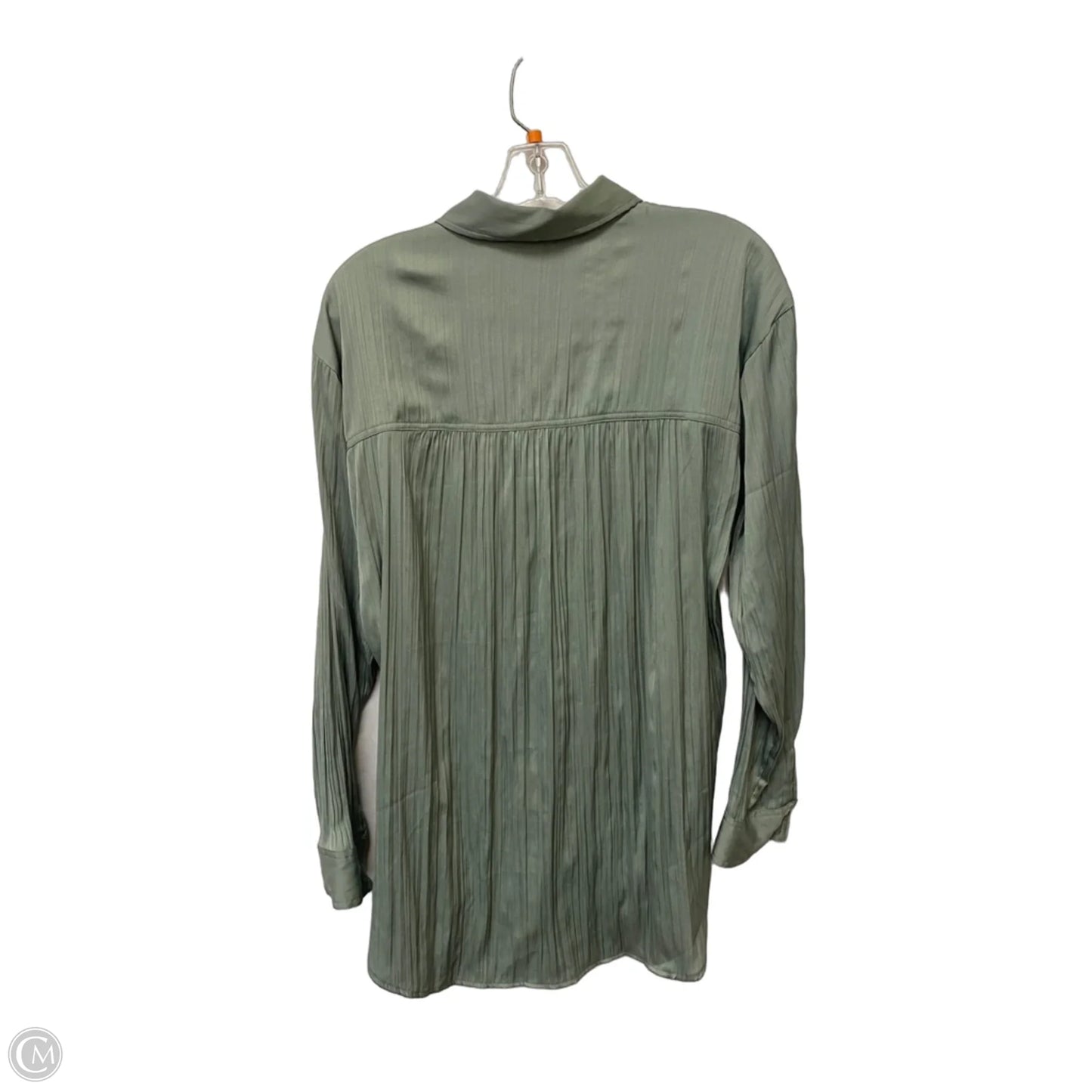 Top Long Sleeve By Anthropologie In Green, Size: M