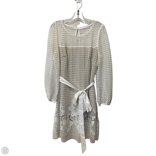 Dress Casual Midi By White House Black Market In White, Size: 14