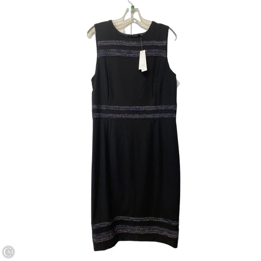 Dress Casual Midi By White House Black Market In Black, Size: 14