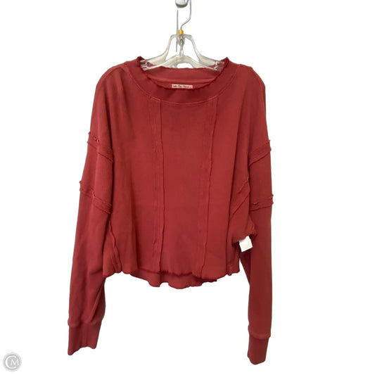 Top Long Sleeve By We The Free In Red, Size: S