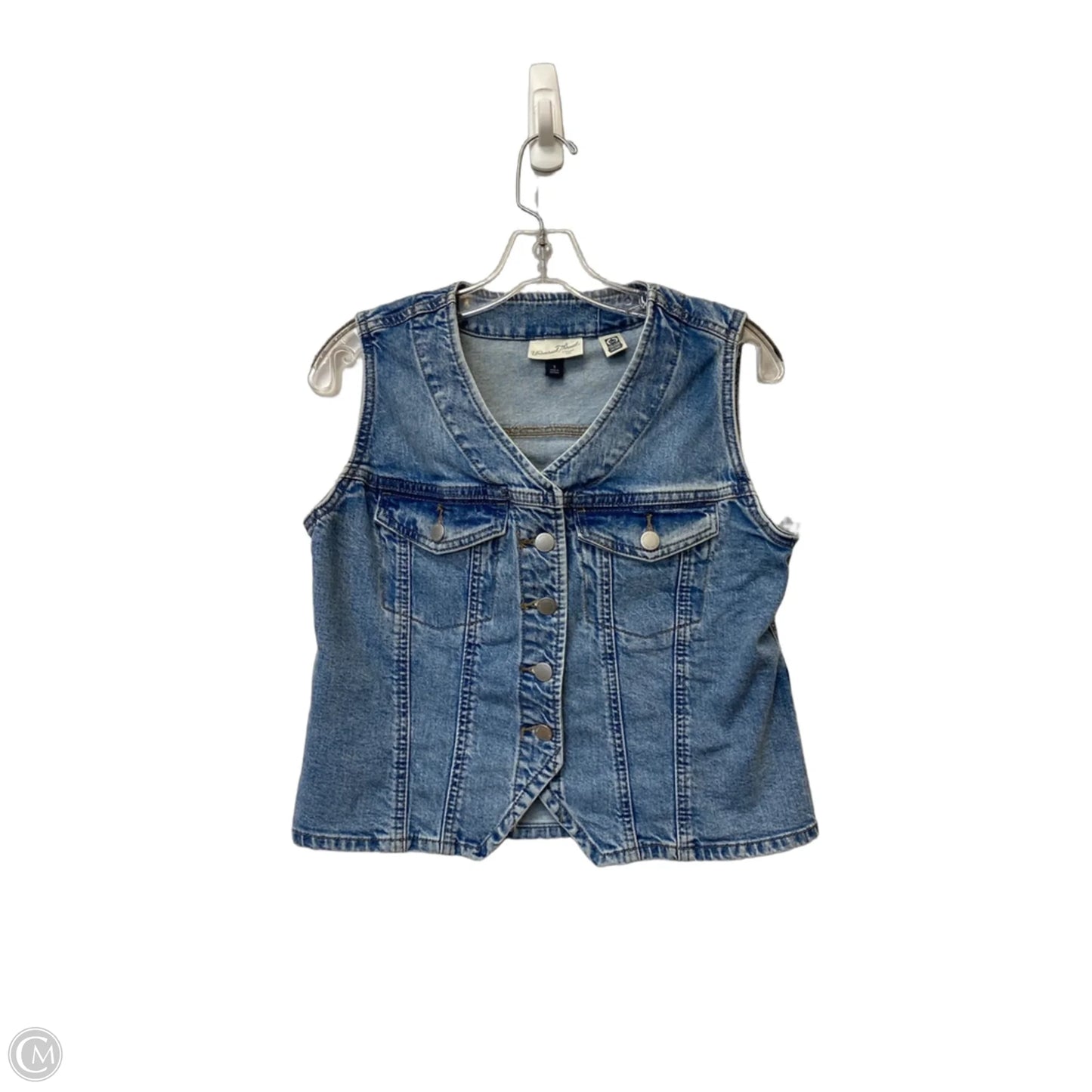Vest Other By Universal Thread In Blue Denim, Size: S