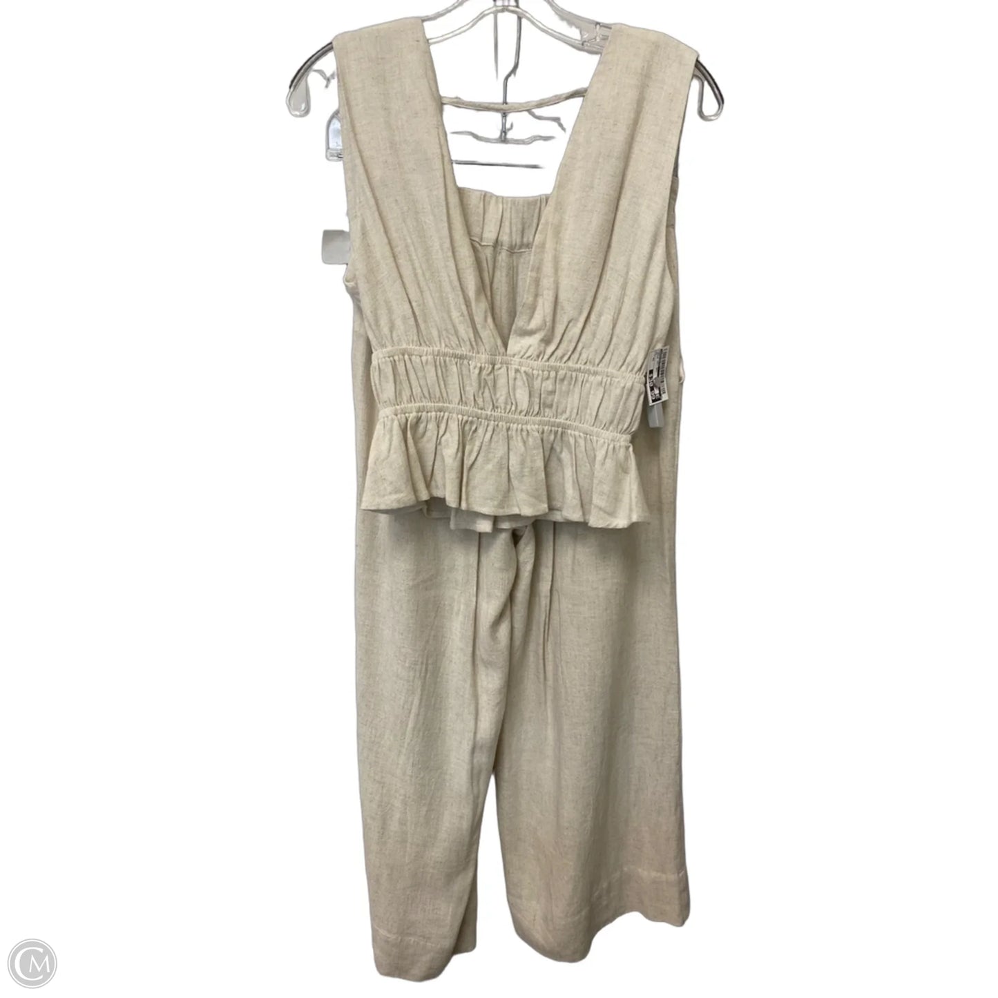 Pants Set 2pc By Bagatelle In Cream, Size: Xs