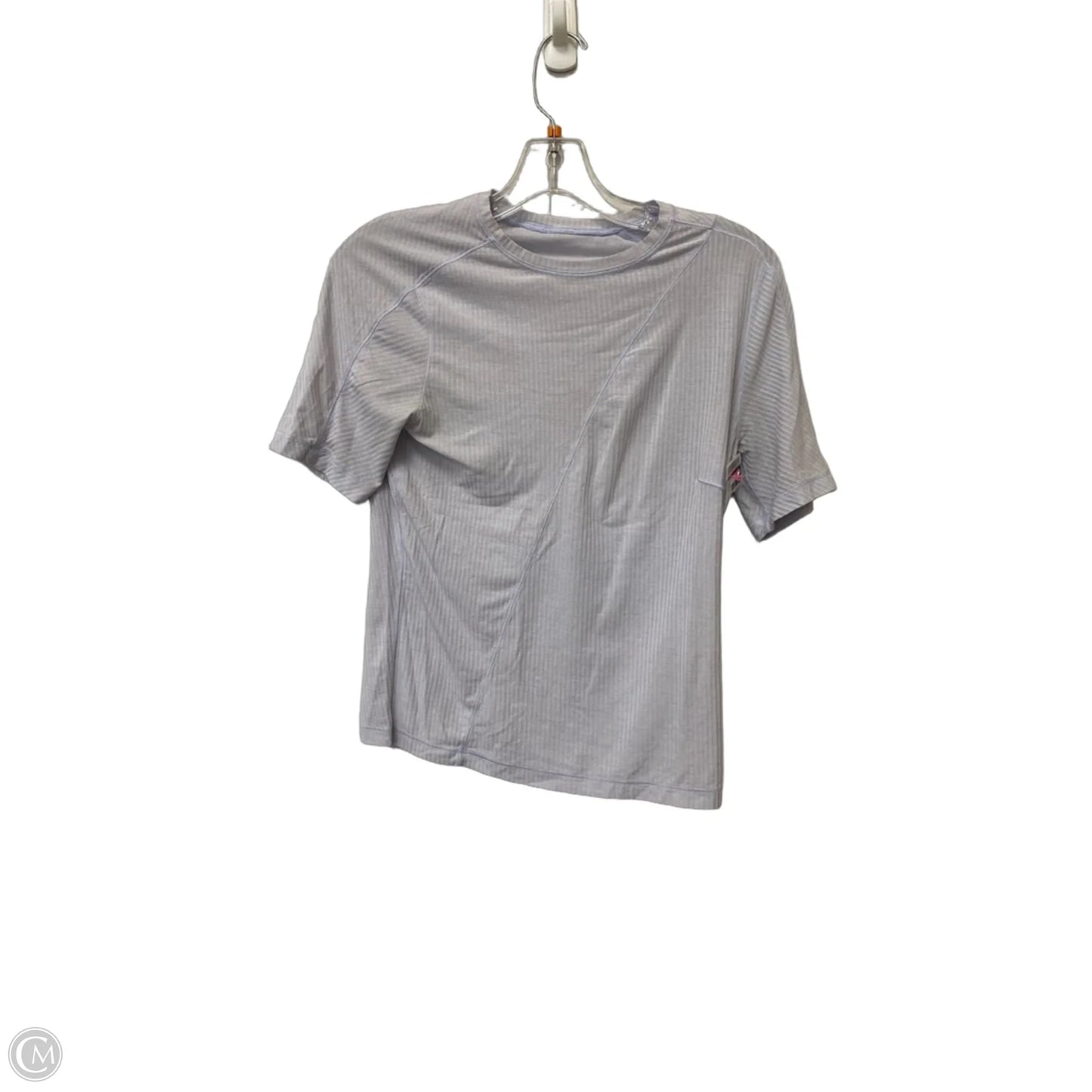 Athletic Top Short Sleeve By Lululemon In Purple, Size: M
