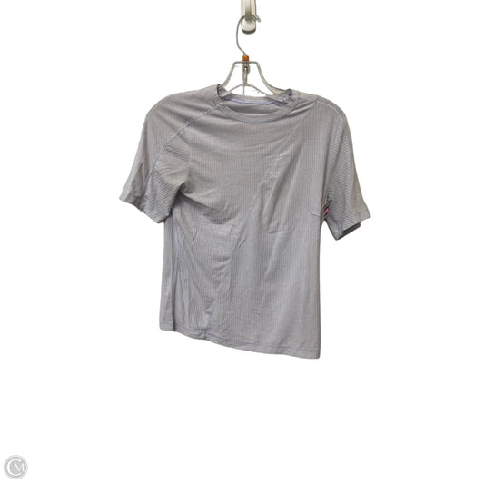 Athletic Top Short Sleeve By Lululemon In Purple, Size: M