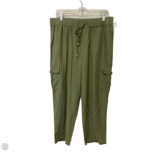 Pants Linen By Rachel Roy In Green, Size: L