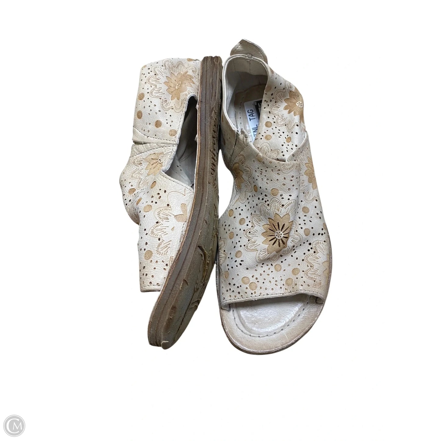 Shoes Flats By Cma In Cream, Size: 8
