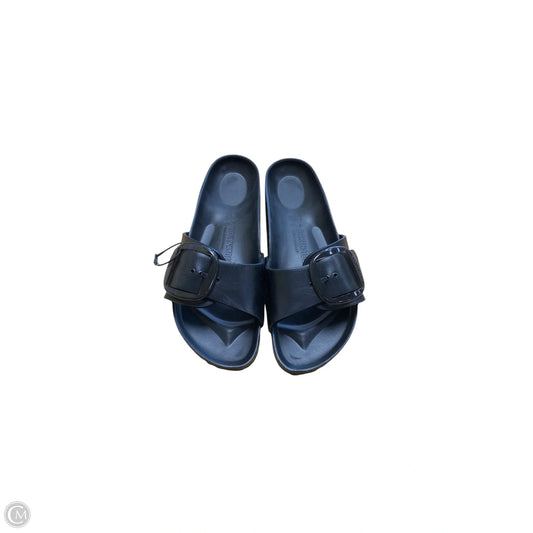 Sandals Flats By Birkenstock In Black, Size: 9